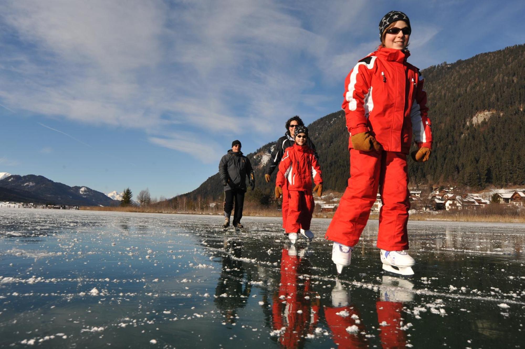 Haus Stampfer Hotel Weissensee Bagian luar foto